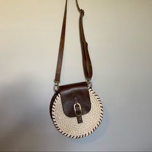 Free People Leather Oak Street Saddle Bag